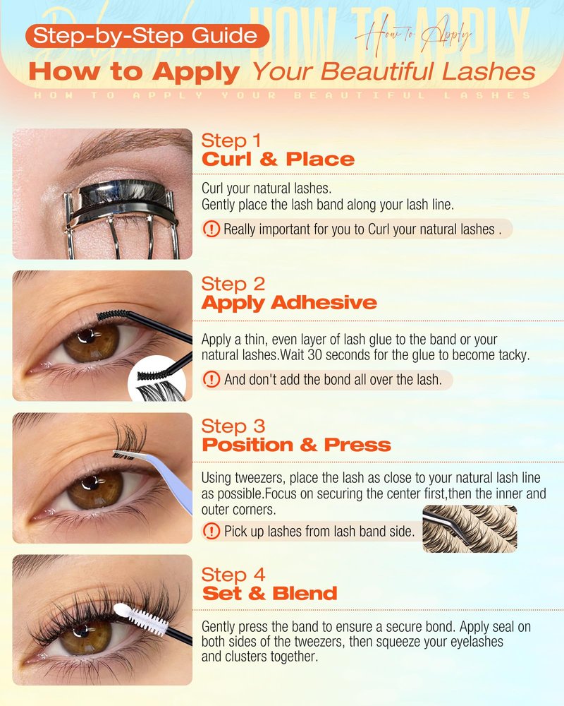 Spider Lash Clusters Natural Breeze Eyelash Clusters Wispy Cluster Eyelash Extensions Fluffy Lash Extensions CD Curl Clear Band Individual Lashes Clusters by Delyneph(10-16mm)