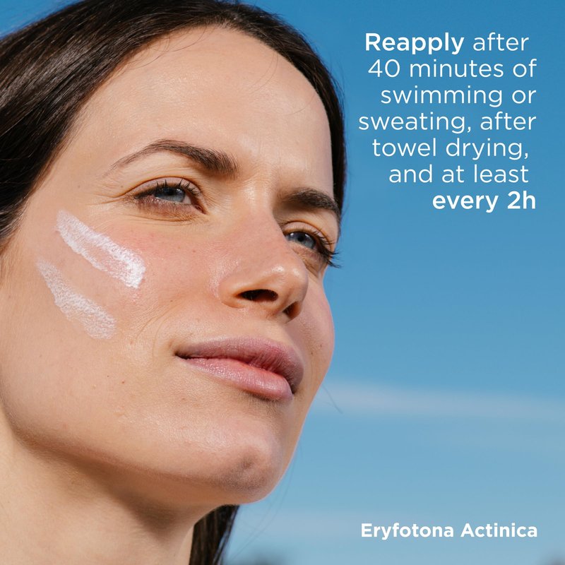 ISDIN Eryfotona Actinica SPF 50+ (1.7 Fl Oz) | Mineral Sunscreen for Face with Zinc Oxide | 100% Mineral UV Filters | No White Cast, Suitable for Sensitive Skin, Dermatologist Recommended