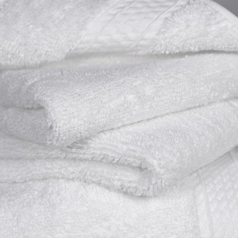 SUPERIOR Egyptian Cotton Ultra Plush & Absorbent, 6 Piece Set, White