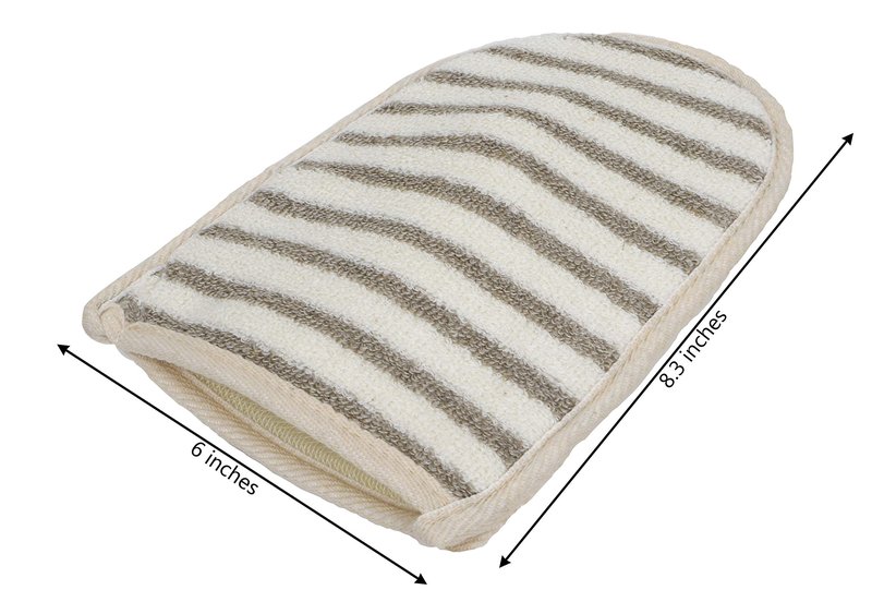 Evriholder The Rustic Man Body Mitt, Cream 2 Count