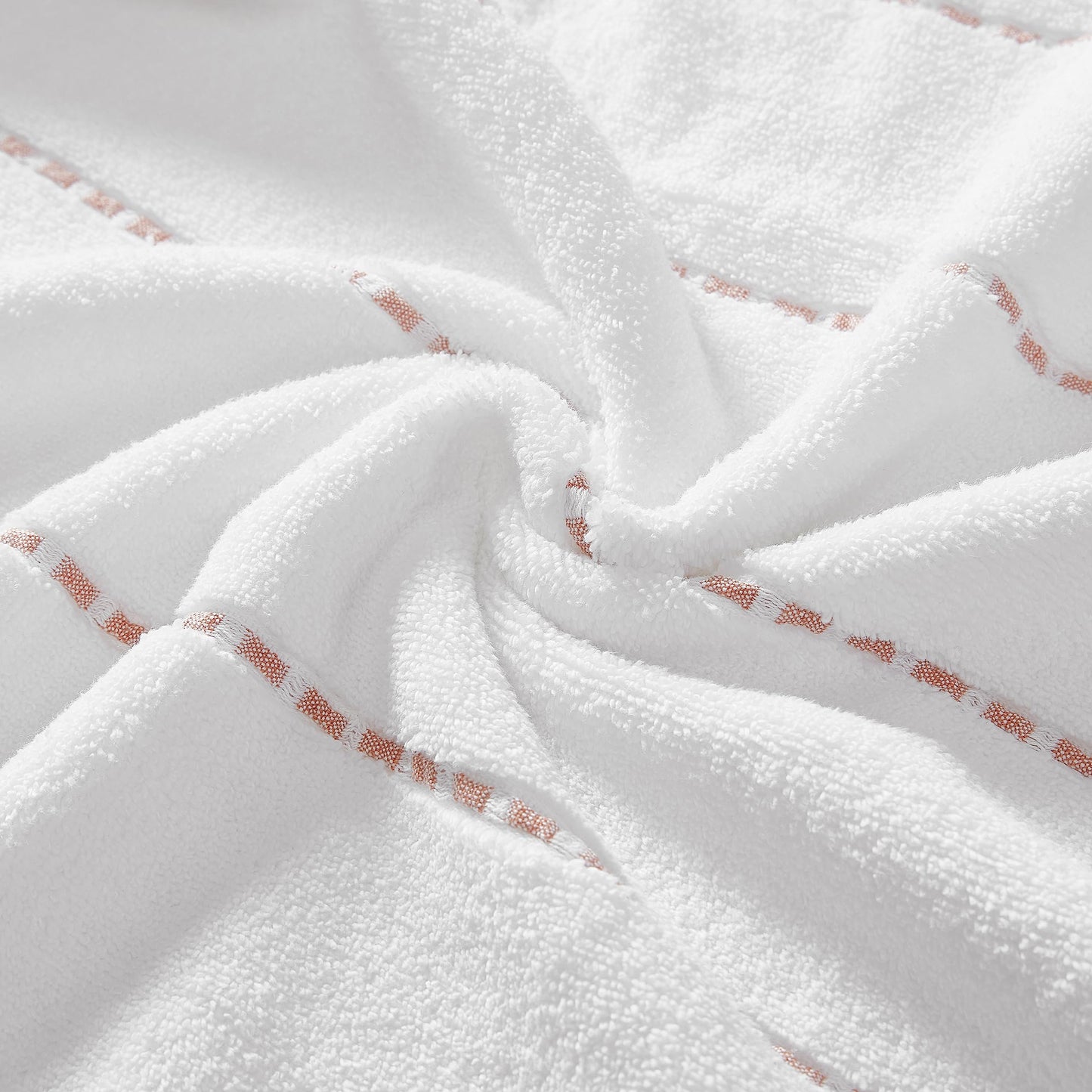 Tommy Bahama - Bath Towels, 100% Soft & Absorbent Cotton, Low Linting & Fade Resistant, Medium Weight Bathroom Towels (Ridley Solid Orange, 3 Piece)