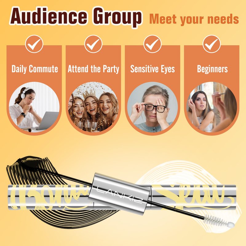 LANKIZ New Hypoallergenic 90H Max Long Lasting Hold Lash Bond and Seal, Sensitive Lash Cluster Glue for Individual Lashes & Clusters, Latex-Free & Non-Irritating Cluster Lash Glue for DIY at Home