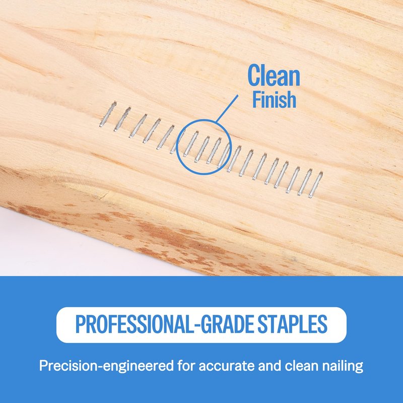 meite 22 Gauge 71 Type 3/8" Crown Wide 9/16" Leg Length Galvanized Staples for Upholstery Stapler, 10,020 Counts/Box (1 Case - 20 Boxes)