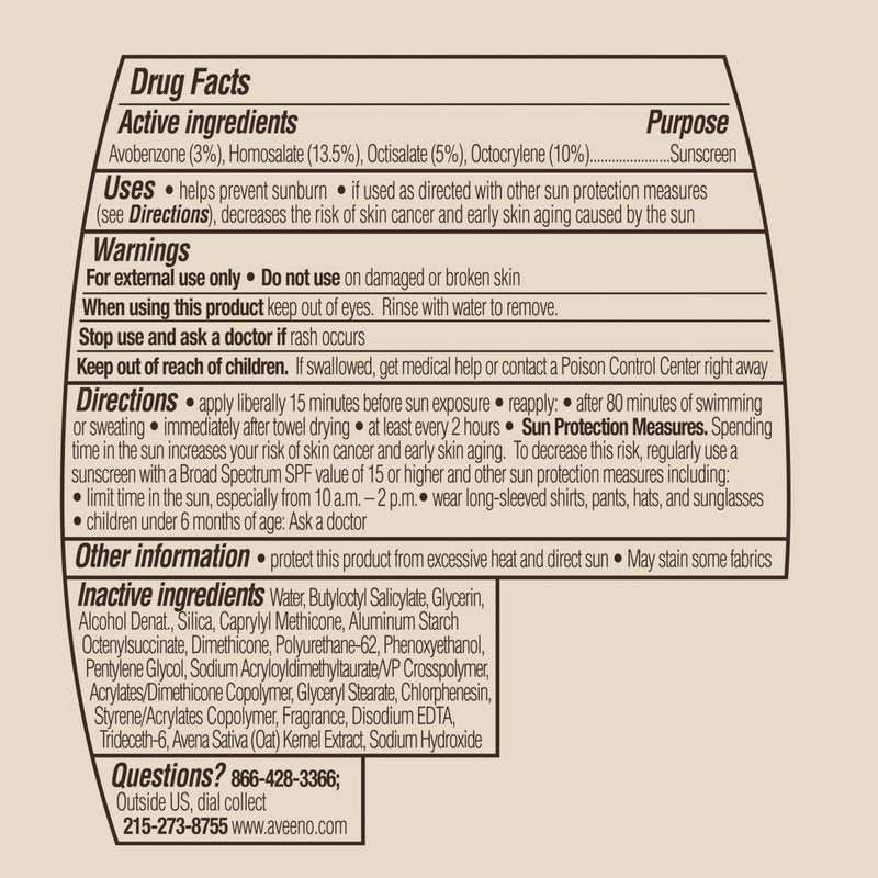 Aveeno Protect + Hydrate Sunscreen Moisturizing Lotion with Prebiotic Oat, Broad Spectrum SPF60, Paraben, & Oil Free, Weightless, Water & Sweat Resistant (80-min) for Sensitive Skin, 12 Fl Oz
