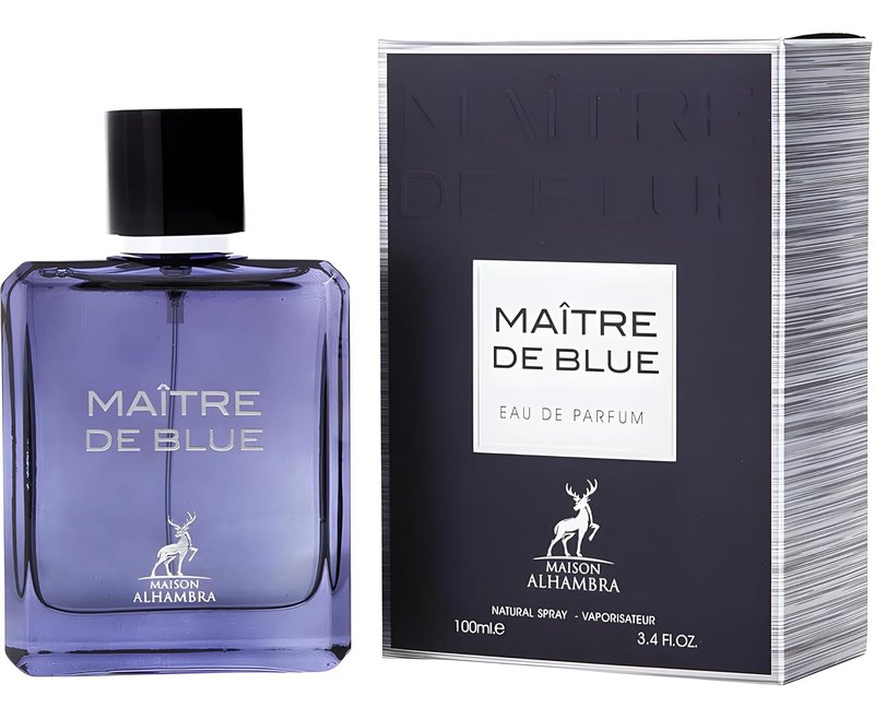 Maison Alhambra Maitre De Blue for Men - 3.4 oz Eau de Parfum Spray | Fresh & Elegant Fragrance