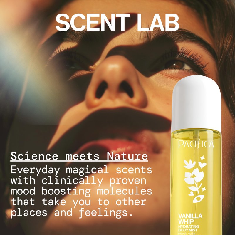 Pacifica Vanilla Whip Body Mist for Women; Sweet Gourmand Hair and Body Fragrance Spray | Warm Sugar Almond Scent, Odor Neutralizing, Skin Hydrating | Clean Botanical Mist | Vegan, Phthalate-Free 5oz