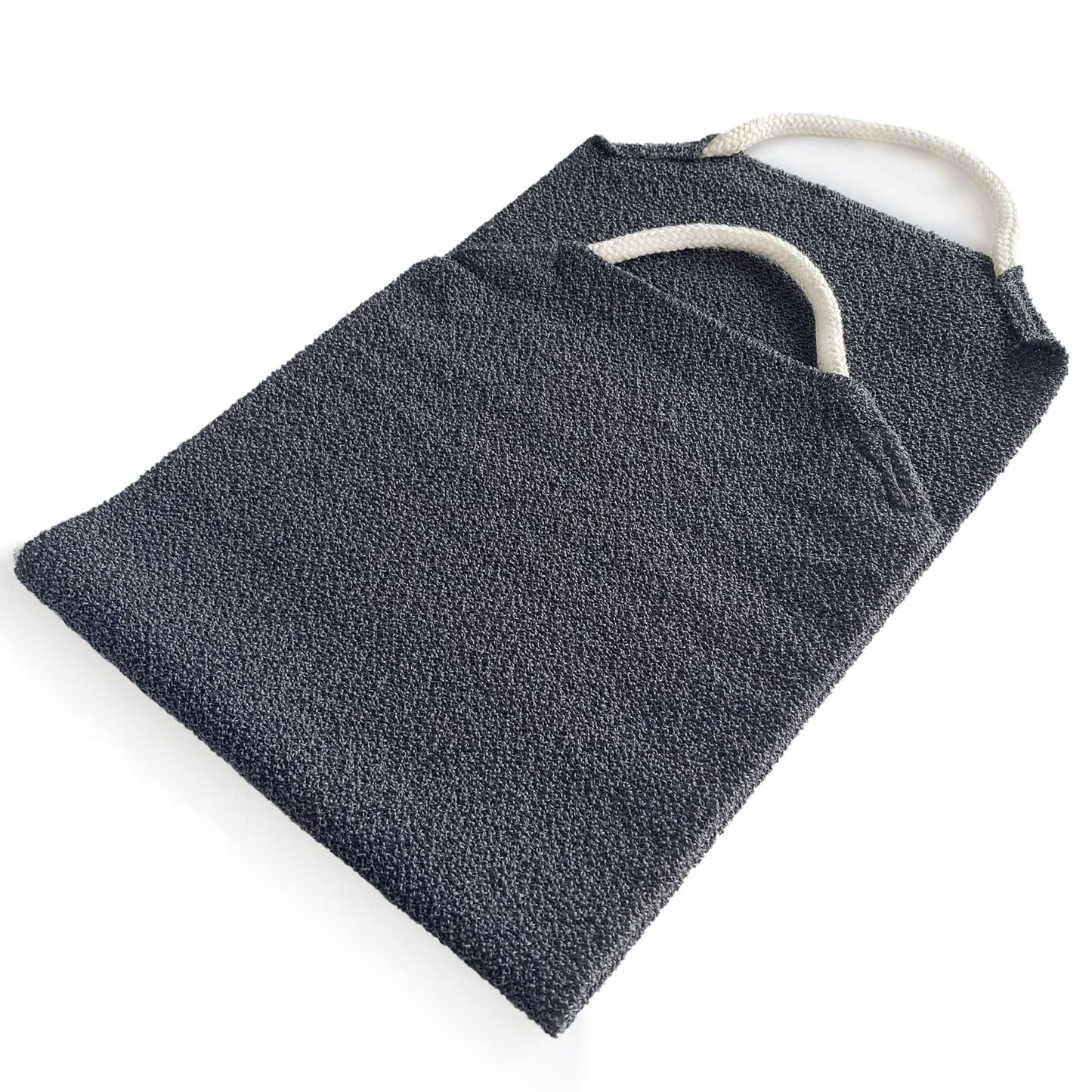 MIG4U Exfoliating Back Scrubber for Shower for Men & Women, Bath Body Scrub Strap with Handles, Long Strecthy Towel Wash Exfoliator Deep Clean Dead Skin