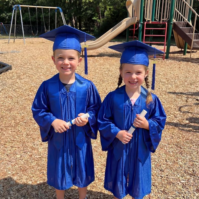 Child Size Graduation Cap and Stole Set - Unisex Preschool Hats with 2026 Tassel | 12 or 24 Pcs