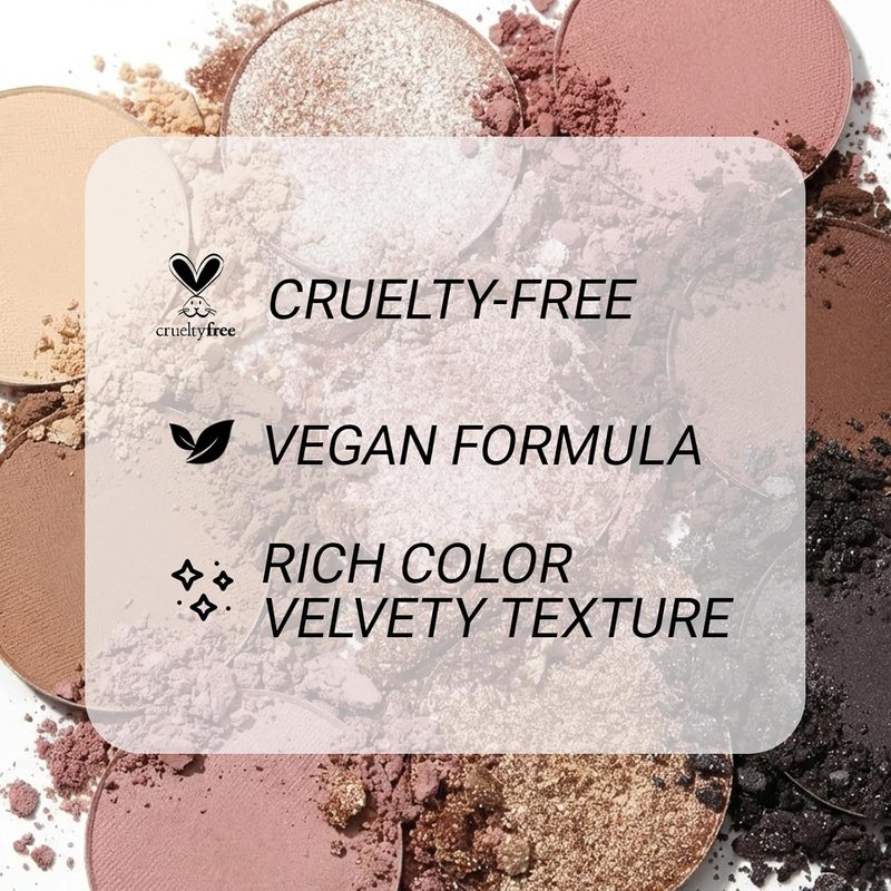 Erinde Nude Eyeshadow Palette - 9 Warm Brown Shades | Highly Pigmented Matte & Shimmer for Natural Looks