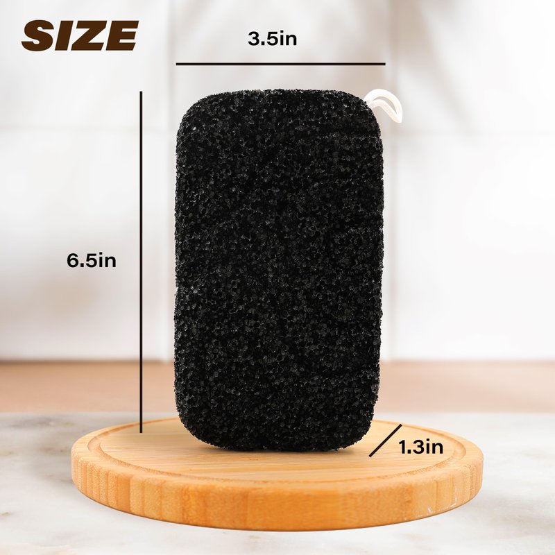 myHomeBody Extra Exfoliating Body Scrubber, Bath Sponge for Women, Loofah Exfoliator for Men, 2pc