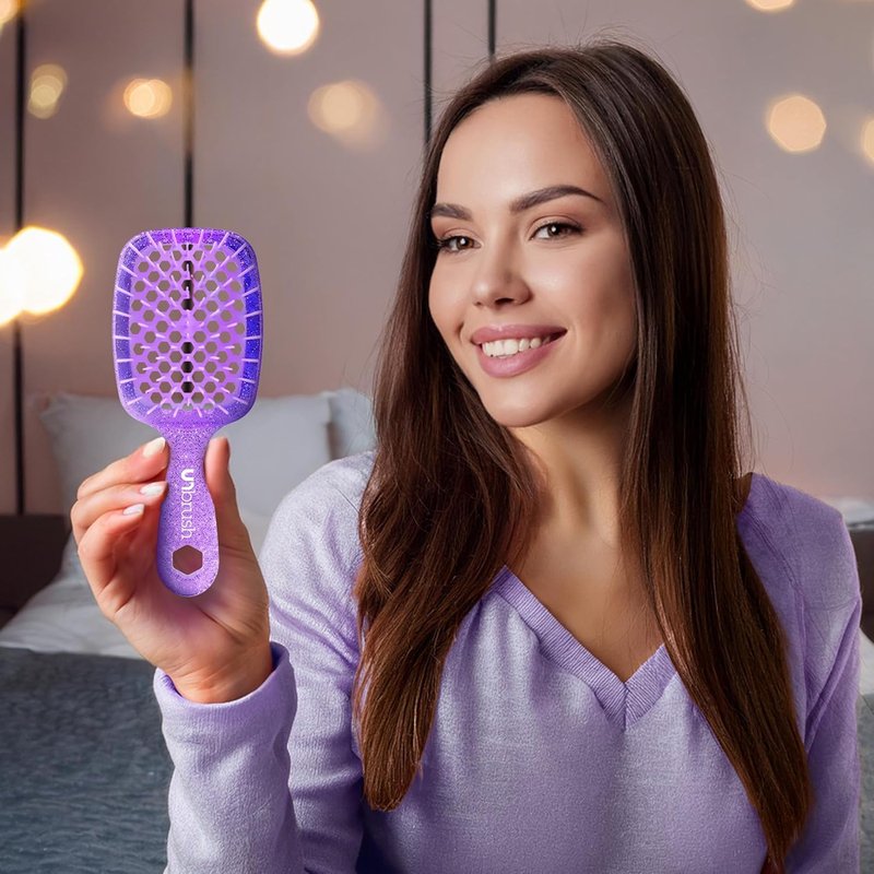 FHI Heat UNbrush Detangling Brush Combo Pack - Original & Mini for All Hair Types | DuoFlex Anti-Static Design