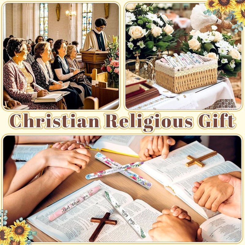 10 Pack Floral Christian Glass Nail File with Scripture for Natural Nails Christian Gifts for Women Bulk Double Sided Bible Verse Glass File Emery Board with Case Religious Church Gift for Women Mom