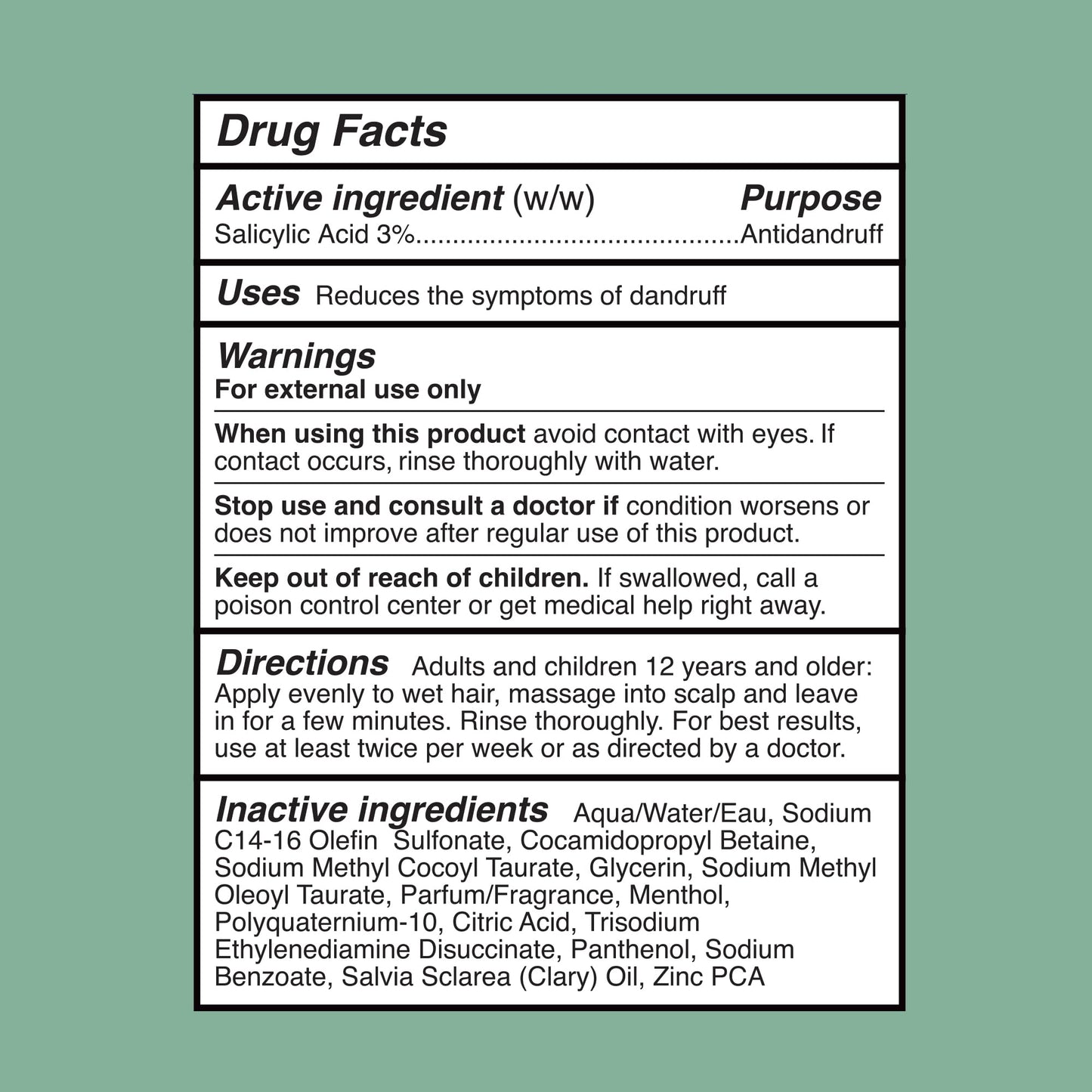 VERB® Dandruff Shampoo - for Gentle Cleansing and Clinical Strength Dandruff Relief with 3% Salicylic Acid, 8 oz
