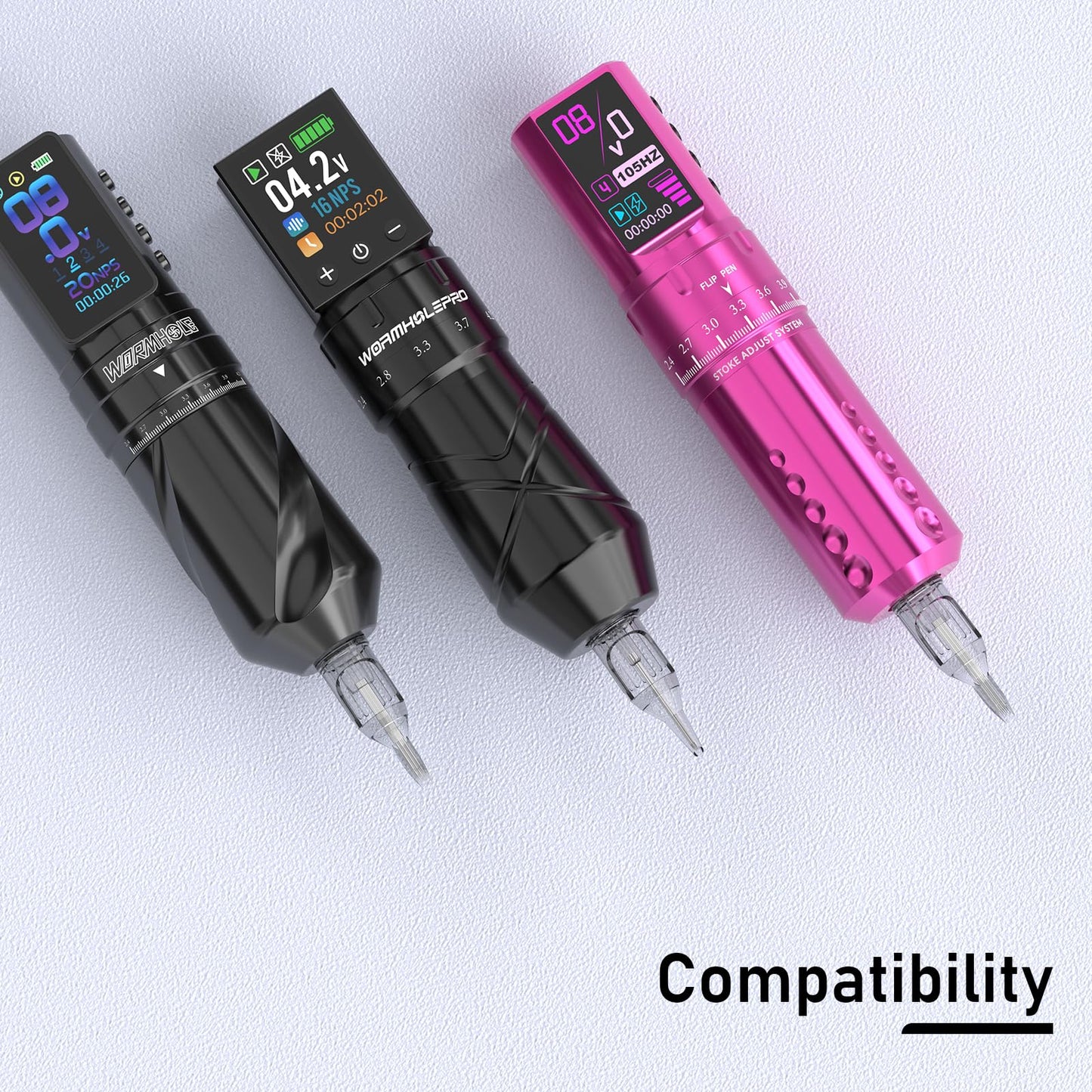 Wormhole Tattoo Needles Tattoo Cartridge Needles 20pcs Mixed Sizes 1203RL 1205RL 1205RM 1207RM Disposable Needles Cartridge Round Liner Shader Magnum for Tattoo Gun Cartridge Machine Permanent Makeup