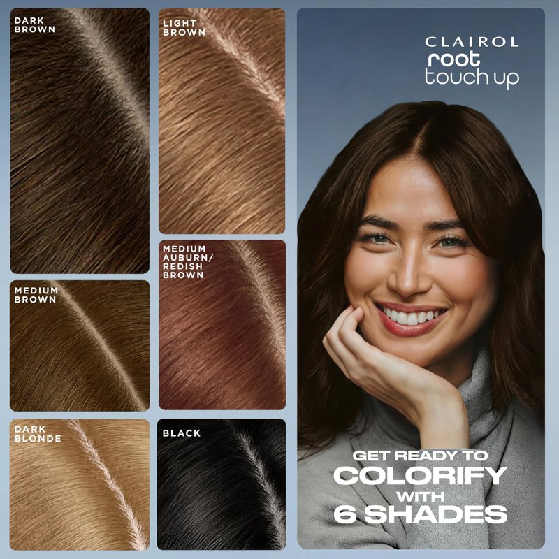 Clairol Root Touch-Up Temporary Hair Coloring Spray, Dark Brown Hair Color | Instant Natural-Looking Gray Root Coverage | Ammonia Free | Lightweight Formula | Pack of 1