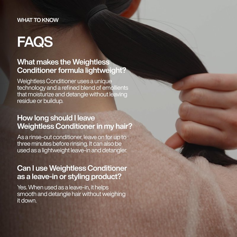 Harklinikken Weightless Conditioner - Nourishes, Detangles & Supports Volume - Buildable Leave-In or Rinse-Out Formula