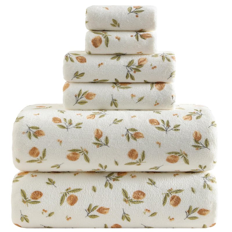 YTYC Towels,39x78 Inch Oversized Bath Sheets Towels for Adults Luxury Bath Towels Extra Large Sets for Bathroom Super Soft Microfiber 80% Polyester(Printing,2 Piece)