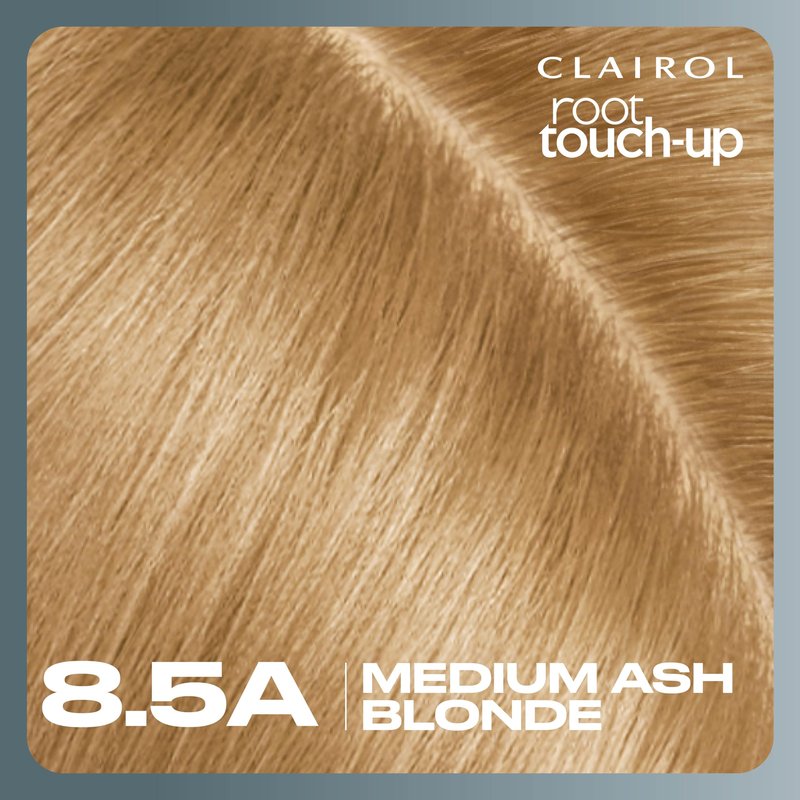 Clairol Root Touch-Up by Nice'n Easy Permanent Hair Dye, 8.5A Medium Ash Blonde Hair Color | 100% Gray Coverage | Easy Brush Application | Matches Professional Salon Shades | Pack of 1