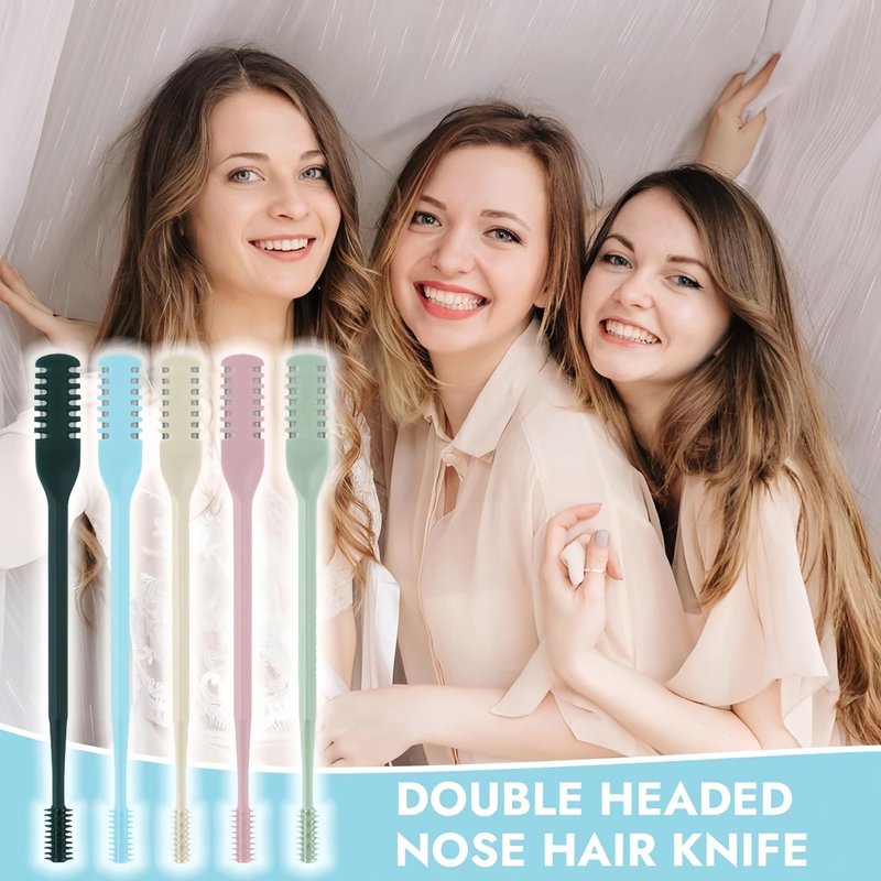 prgislew Nose Hair Trimmer 2-in-1,2026 New Double Sided Nose Trimmer.Portable 360° Rotating Manual Nasal Hair Cutter for Men and Women, Manual Hair Remover for Home Travel Essentials