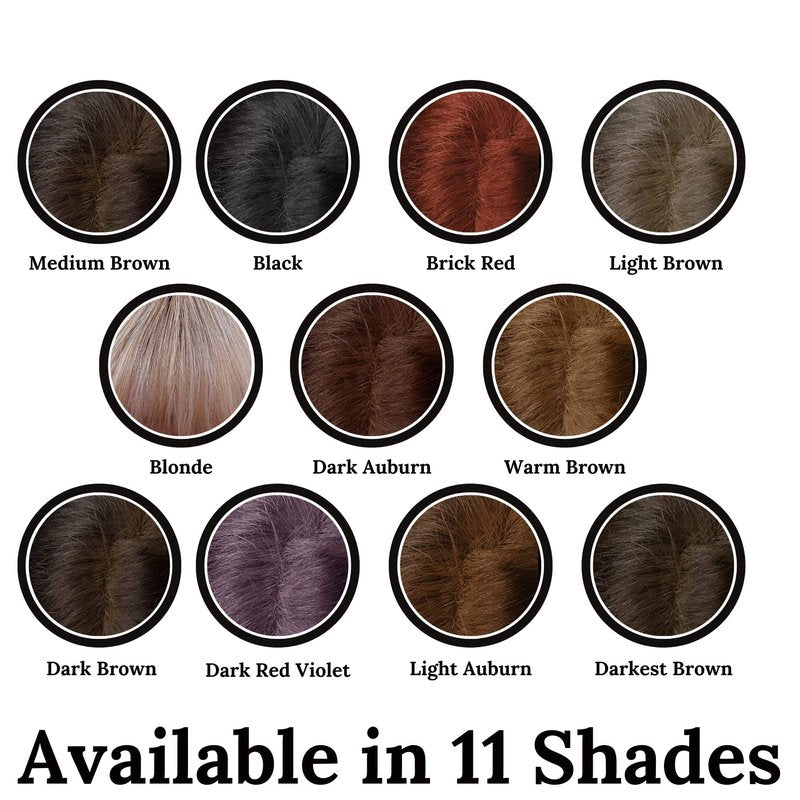 Root Concealer Touch Up Powder | All-Natural Crushed Minerals | Gray Hair Cover for Black, Brown, Auburn and Blonde .30 oz (Light Auburn, Without Brush)