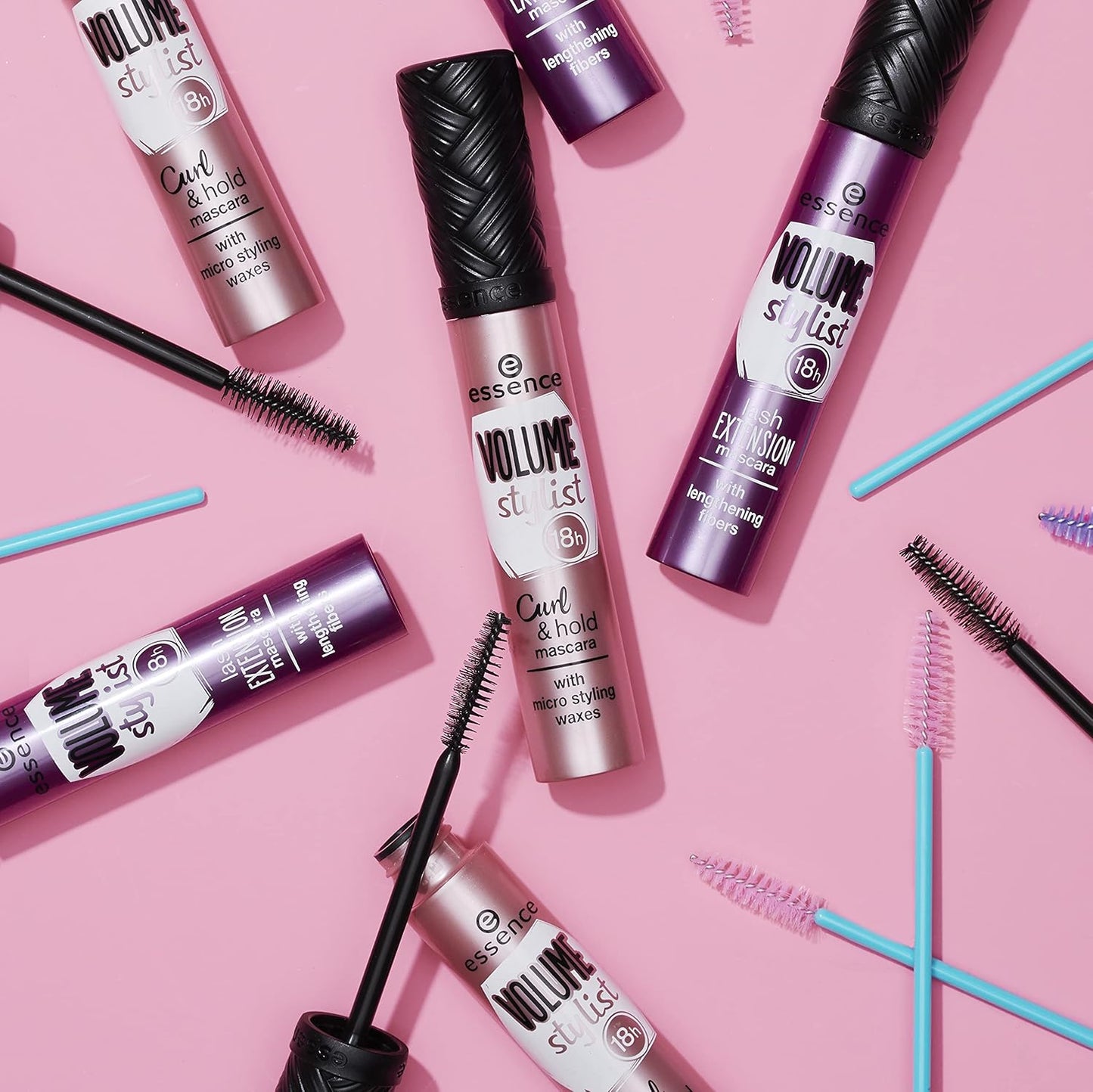 Volume Stylist Lash Extension Fiber Mascara - 18Hr Long-Lasting, Cruelty-Free | Black
