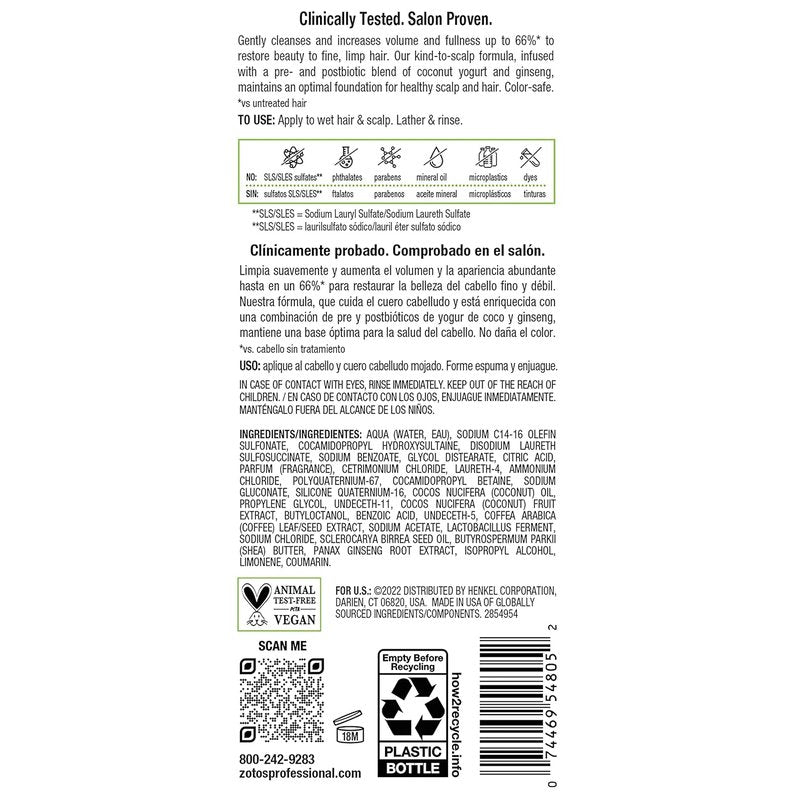 Biotera Volumizing Shampoo - Ultra Thick Formula for Fine Hair | Vegan, Paraben-Free, Microbiome Friendly