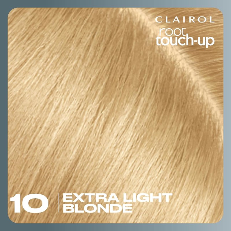 Clairol Root Touch-Up Permanent Hair Dye - 10 Extra Light Blonde | 100% Gray Coverage | Easy Brush Application