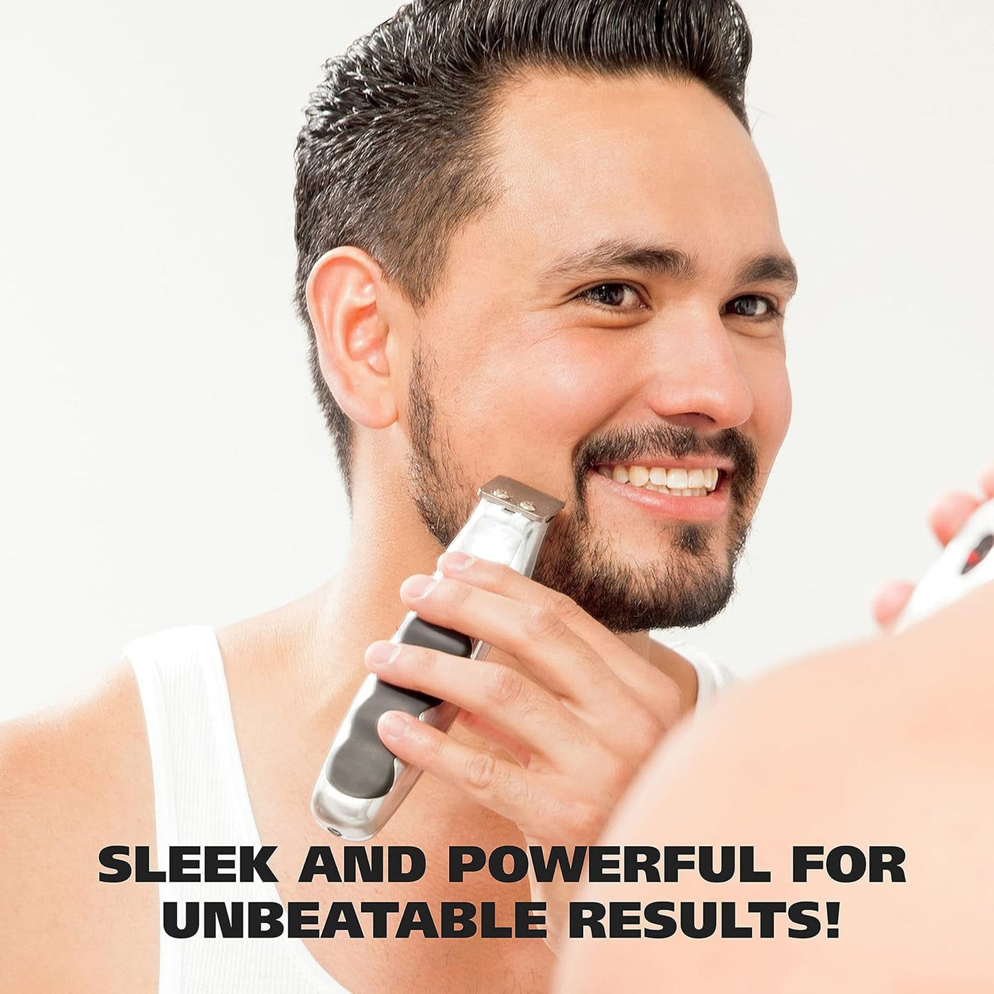 Wahl Groomsman Facial Hair Trimmer - Battery Operated Beard & Mustache Grooming | Model 9906-717V