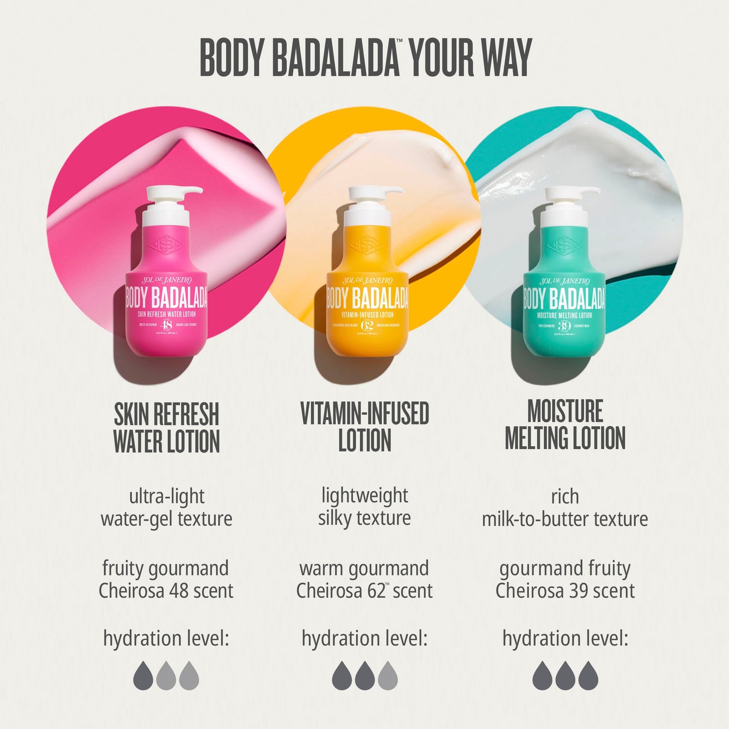 Sol de Janeiro Vanilla Lotion & Body Mist Bundle - Body Badalada Lotion & Cheirosa 62 Perfume Mist