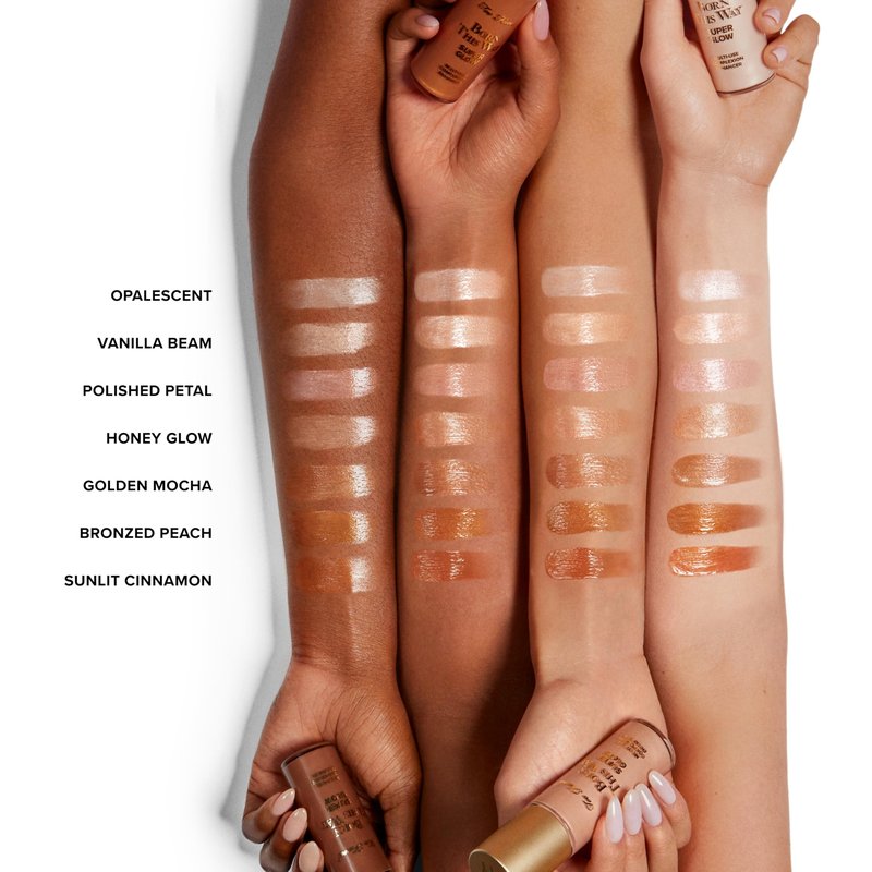 Too Faced Born This Way Super Glow Multi-Use Highlighting Skin Enhancer | Hydrating, Natural, All-Over Glow + Luminous Finish for Lit-From-Within Skin | Non-Greasy + Blendable, Vanilla Beam, 1 Fl Oz