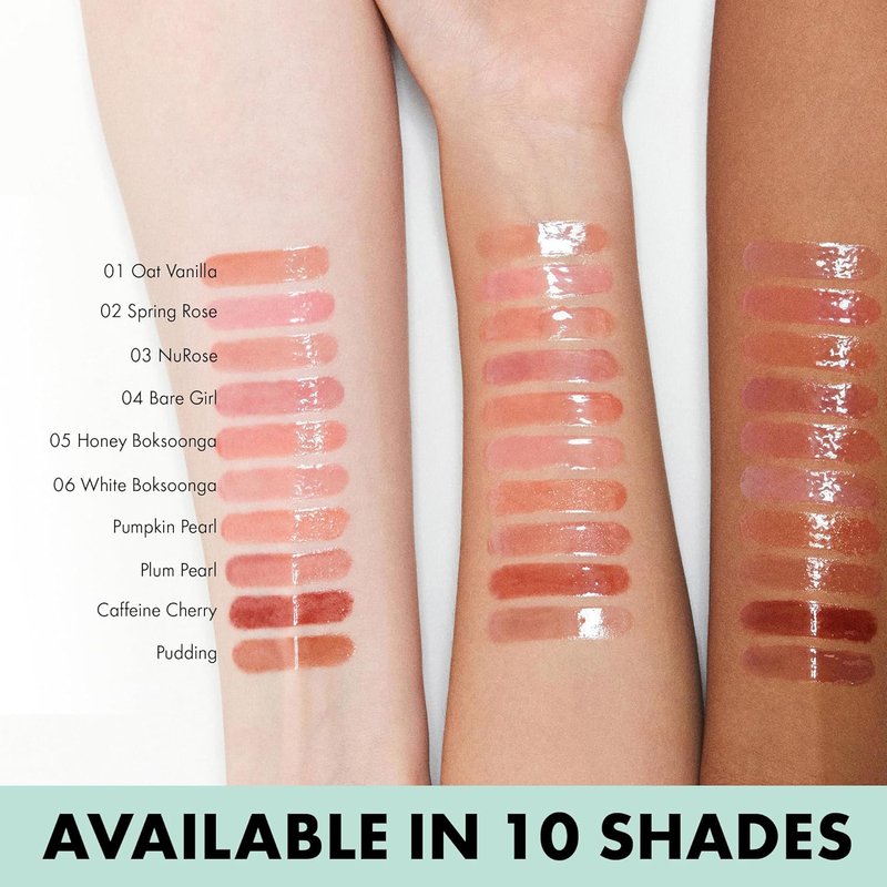 Amuse SEOUL Jel-Fit Tinted Lip Gloss (PLUM PEARL) - Ultra Shine Plumping Lip Stain, Hydrating Volumizing Lip Tint, Non-Sticky, Long Lasting Glossy Finish, Vegan, K-Beauty Makeup | High Shine, Buildable Color