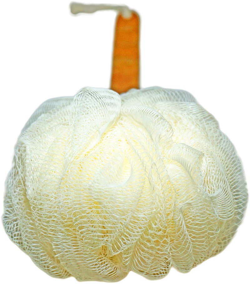 Shower Loofah Body & Back Scrubber - Exfoliating Loofah Bath Brush On a Stick - with Long Wooden Handle Back Brush for Men & Women - Easy Reach Body Wash & Lotion Applicator( 2 Pack- White&Green)