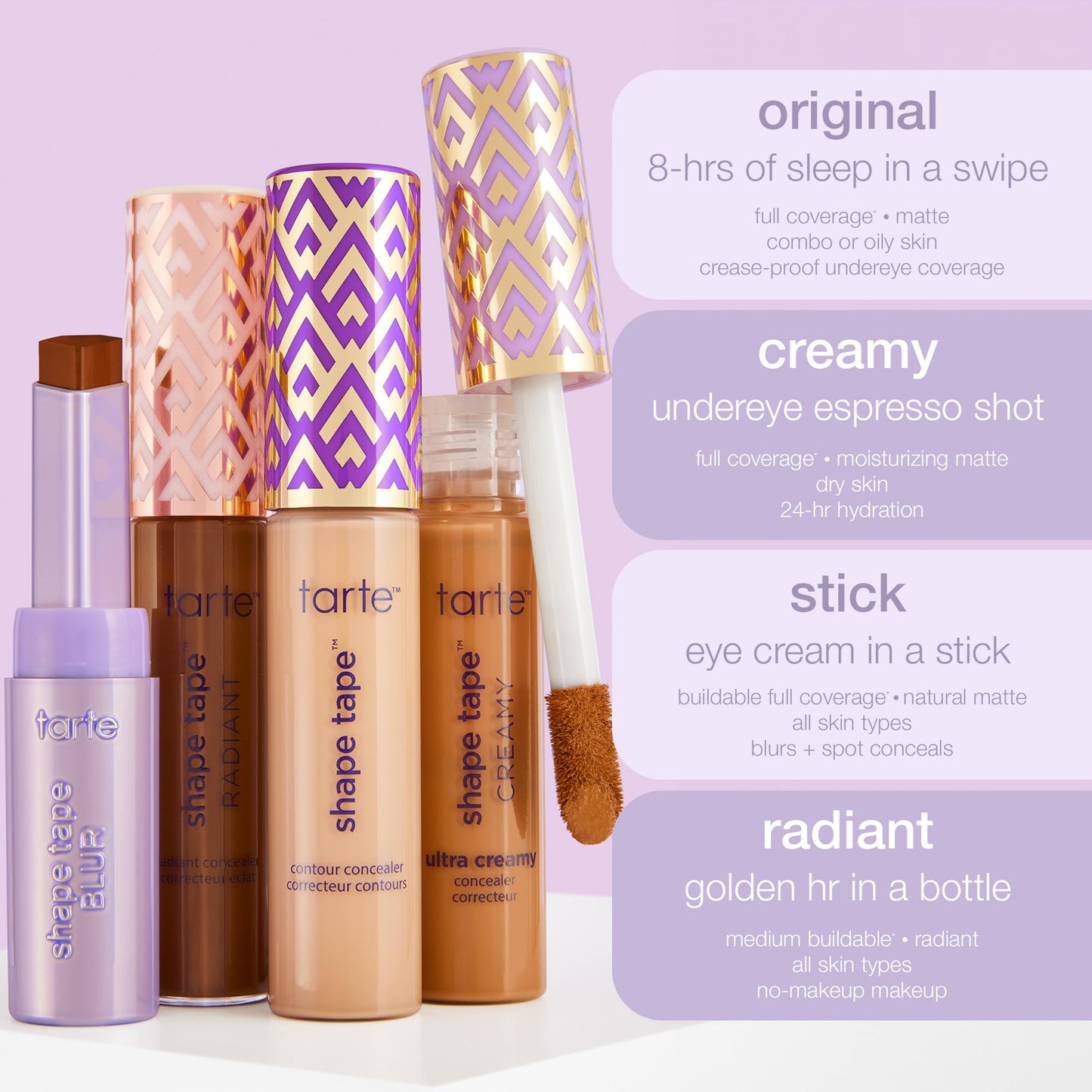tarte shape tape concealer – Full-Coverage Creaseless Soft Matte Finish, Brightening Under-Eye & Face Makeup, 16hr Longwear, Vegan & Cruelty-Free, full size, 22B light beige