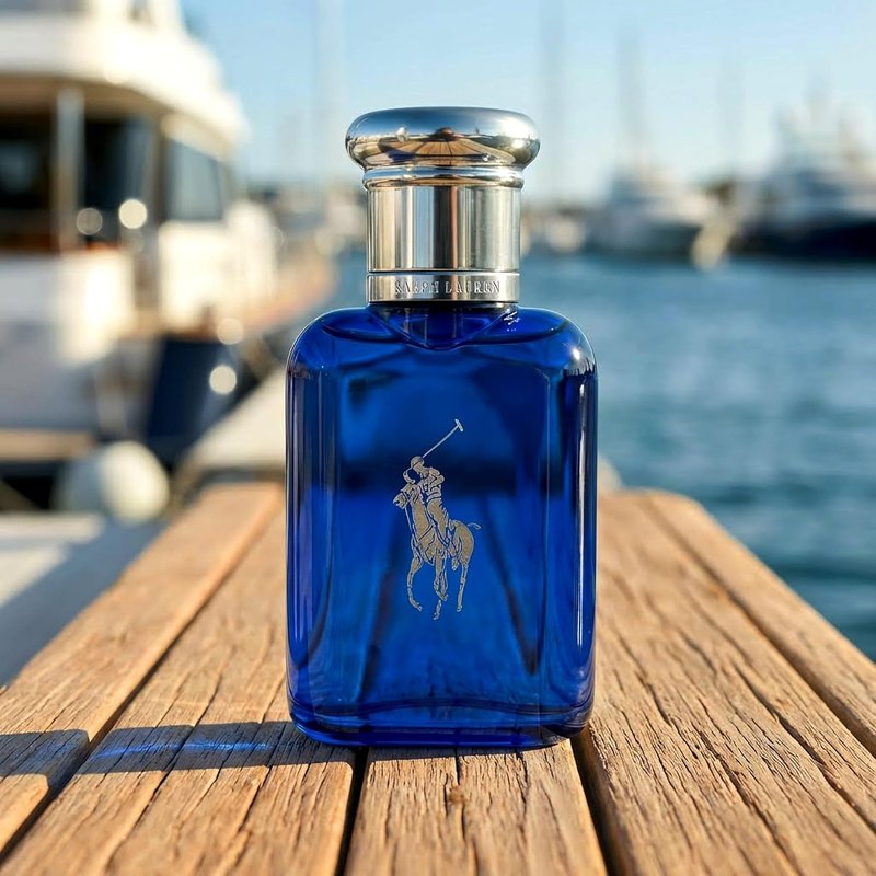 Ralph Lauren Fragrances - Polo Blue Men's Cologne - Aquatic & Fresh Eau de Toilette - Citrus, Sage, Suede Notes