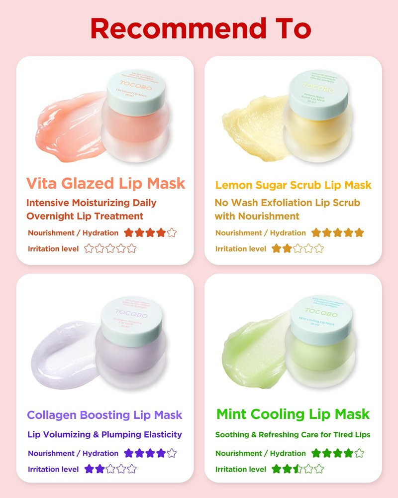 TOCOBO Vita Glazed Lip Mask – Vegan Overnight Lip Sleeping Mask for Dry, Chapped Lips | PHA (Lactobionic Acid) Gentle Exfoliation | Non-Sticky Glazed Balm, Korean Skincare, 0.68 oz