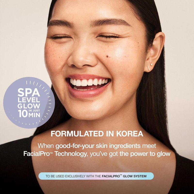 Shark FacialPro Glow Replenishment Kit - AHA + BHA Exfoliating Gel & Hydro Infuse Hydrator for Spa-Level Skin Care | Compatible with FacialPro Glow System
