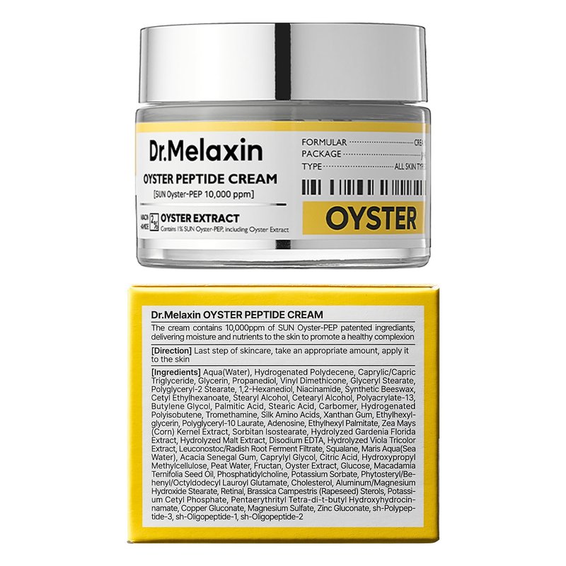 Dr.Melaxin Oyster Pep3 Renewal Cream | Daily Anti-Aging Face Moisturizer, Skin Elasticity & Reduce Wrinkle, 50ml,1.69 fl oz.