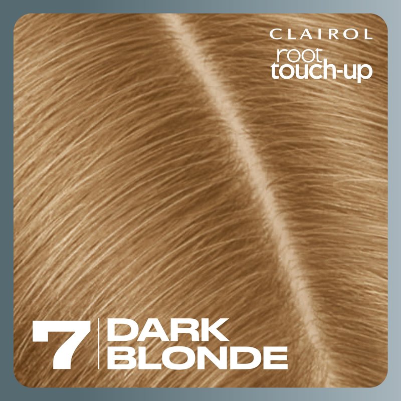 Clairol Root Touch-Up by Nice'n Easy Permanent Hair Dye, 7 Dark Blonde Hair Color | 100% Gray Coverage | Easy Brush Application | Matches Professional Salon Shades | Pack of 2