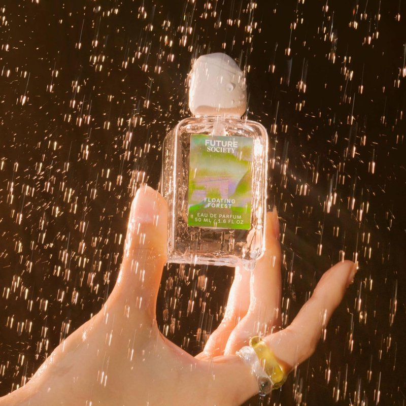 Future Society Floating Forest Perfume - Rich Aquatic Floral Eau de Parfum with Notes of Bergamot, Freesia, Rose & Musk - Luxury Perfume Inspired by Rainforests - Modern Unisex Fragrance - 50ml