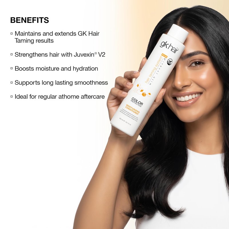 GK HAIR Hydrate Moisturizing Conditioner for Dry Damaged Colored Hair Protection Deep Conditioning with Keratin Frizz Control Smooth Healthy All Hair Sulfate Free Women and Men – 10.1 Ounce