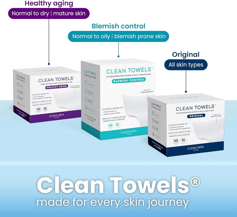 Clear Acrylic Box for Clean Towels - XL Bathroom Storage Container for 50 Disposable Face Towelettes | Organize Cleansing Wipes