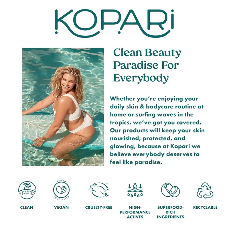Kopari Bright As Day Mineral Sunscreen SPF 50 - 100% Mineral Formula with Vitamin C & Niacinamide | 1.7 oz for All Skin Tones