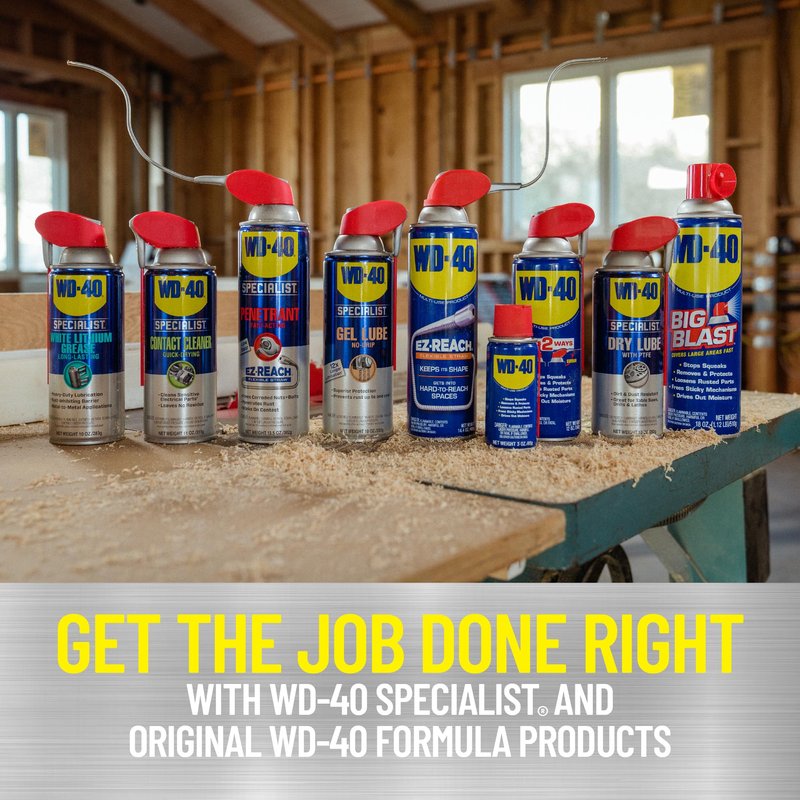 WD-40 Multi-Use Product & Specialist Silicone Lubricant Combo Pack, Smart Straw Sprays 2 Ways, Original Formula 12oz & Water-Resistant Silicone 11oz (Pack of 2)