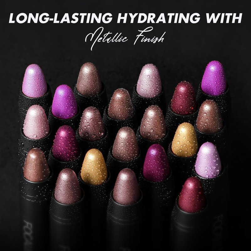 FOCALLURE Ultra Chic Lipstick - Moisturizing Lip Crayon for Long-Lasting Color | #23 Pansy Purple
