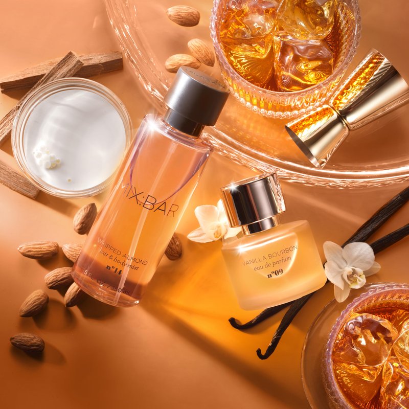 MIX:BAR Vanilla Bourbon Hair + Body Mist Spray for Women + Girls - Vanilla Bean, Sandalwood, Jasmine + Bergamot, Amber Fragrance Notes - Vanilla Bedroom + Hair + Body Oil Spray - Vegan - 5oz