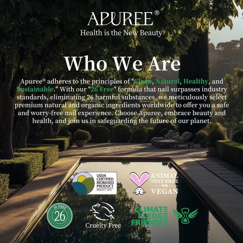 APUREE Organic Cuticle Oil Pen 6pcs| USDA Verified 100% Bio-Based Nail Strengthener & Growth Serum| Jojoba & Squalane Infused| Deep Moisture & Repair for Brittle, Thin, Peeling Nails & Dry Cuticles