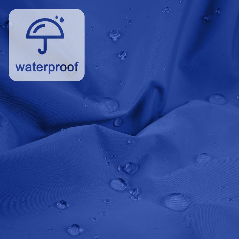 Reusable Shower Cap - Large Waterproof Hair Bonnet for Long, Curly Hair | Washable & Travel-Friendly (Dark Blue)