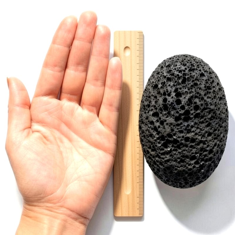 Evolatree Natural Volcanic Pumice Stone for Feet with Wooden Soap Tray – Eco-Conscious Gentle Callus Remover & Foot Scrubber for Smooth Skin, Designed in Canada for Mindful Foot Care Rituals