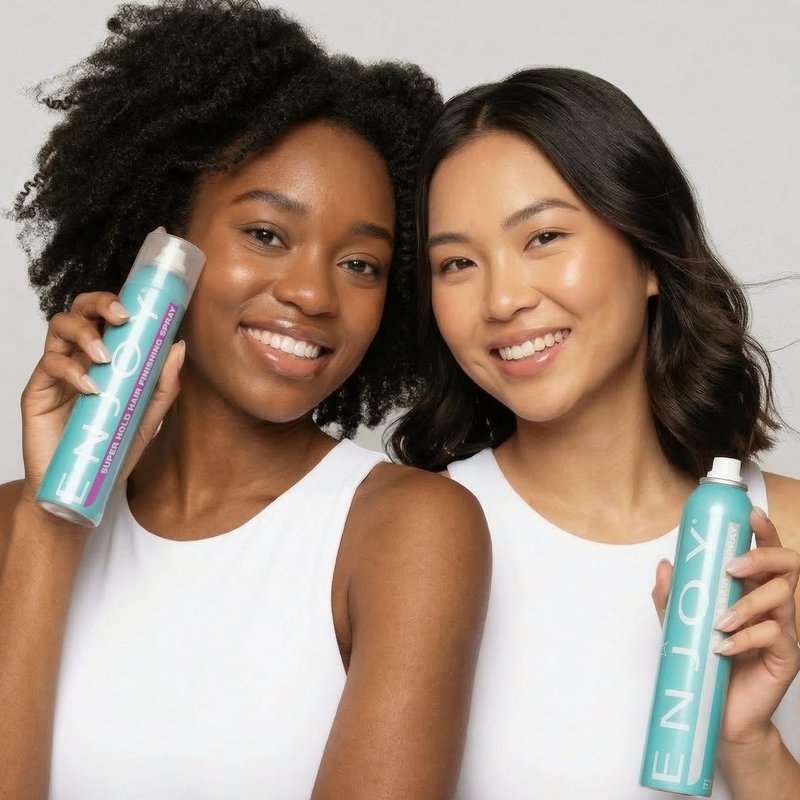 Enjoy Hair Finishing Spray, Firm Flexible Hold and Fast-Drying Hairspray for Volume and Shine, Long-Lasting Style Control for All Hair Types, 10 Oz