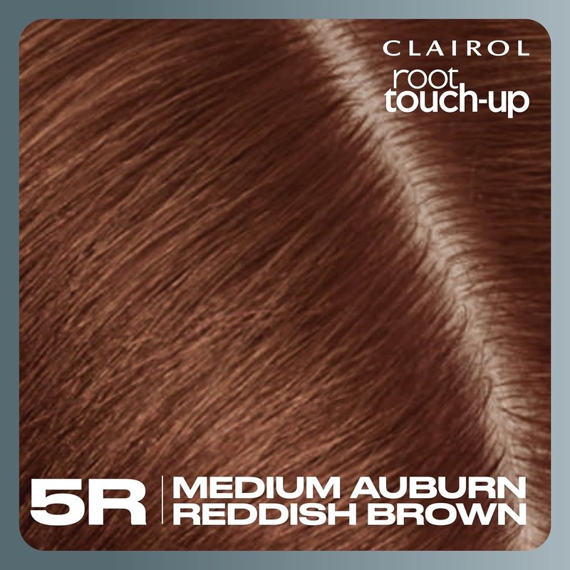 Clairol Root Touch-Up Permanent Hair Dye - 5R Medium Auburn | 100% Gray Coverage, Easy Brush Application